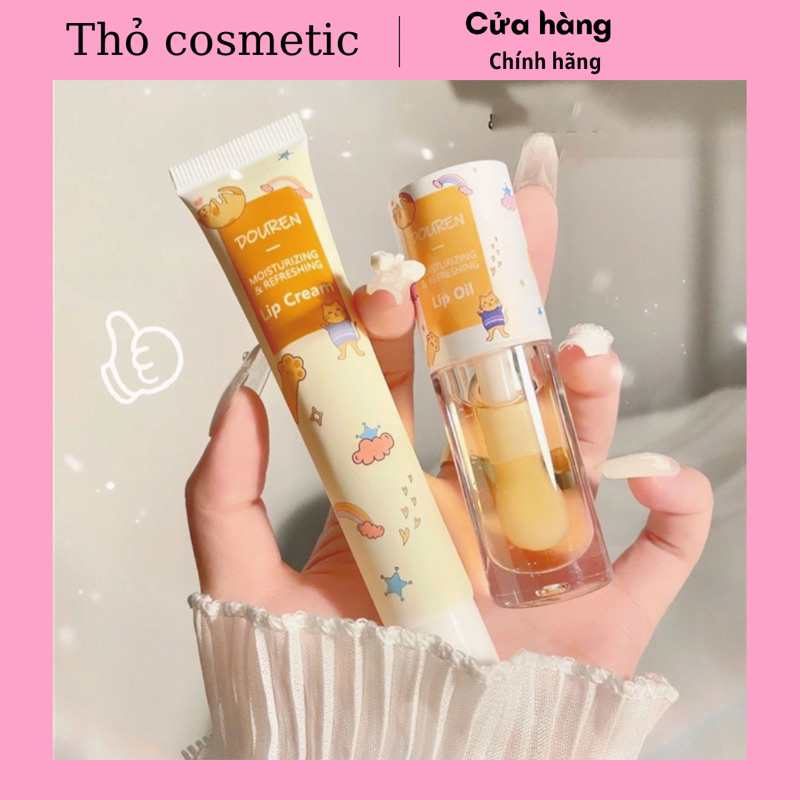 Son dưỡng bóng căng mọng môi mật ong Douren chính hãng