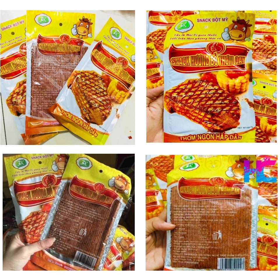 Snack Hương Bò Thơm Cay Ăn Vặt Cổng Trường - KEMFOOD