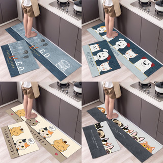 Set 2 thảm bếp hình thú dễ thương decor nhà bếp - Bộ 2 thảm hoạt hình mẫu mới lót bếp, phòng ngủ, nhà tắm đa năng