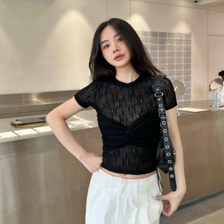 Áo kiểu lưới thêu hoa - Terri Top | NALA Studio