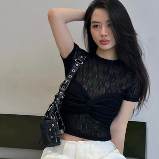 Áo kiểu lưới thêu hoa - Terri Top | NALA Studio