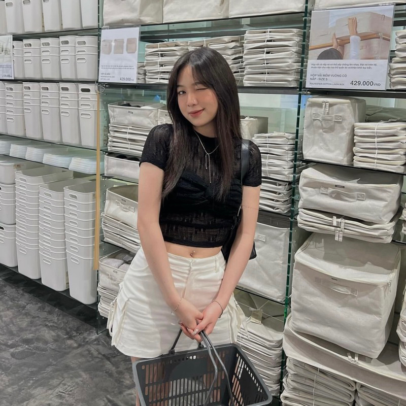 Áo kiểu lưới thêu hoa - Terri Top | NALA Studio