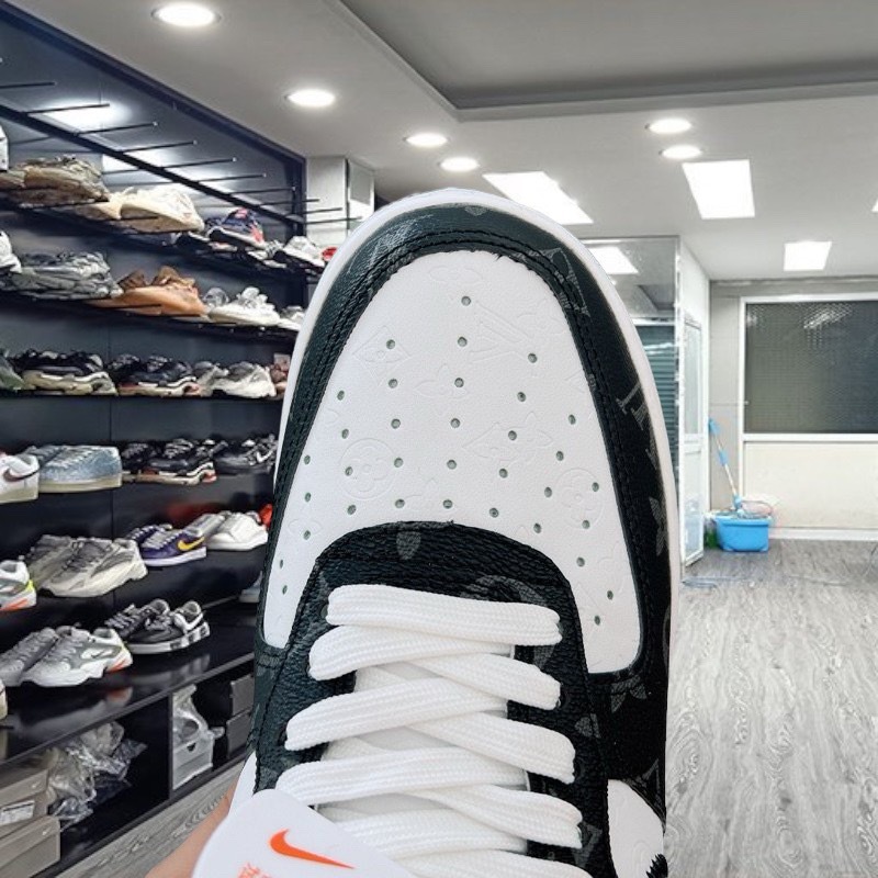 Giày Nike_AF1 LV Black, Giày Air Force 1 LV Đen, Xám Hàng Cao Cấp dễ phối đồ Full Box Bill - Yabi_Boutique