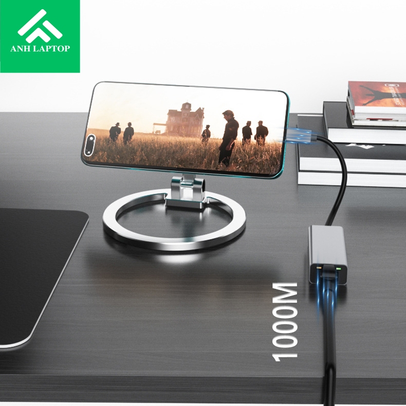 Bộ chia TypeC ra USB 3.0, VGA 1920x1080 @60Hz. Chính hãng LENOVO