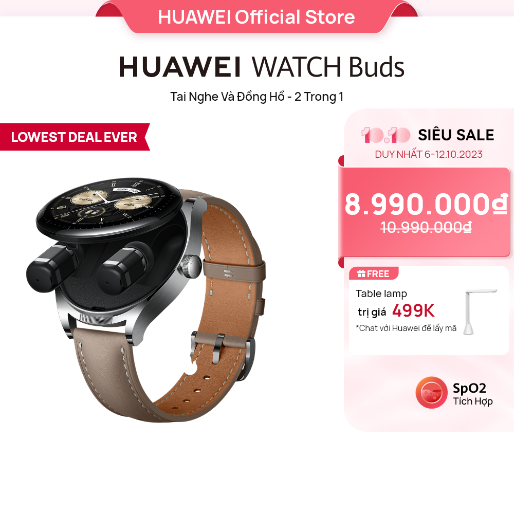 Đồng Hồ Thông Minh HUAWEI WATCH Buds |Tai Nghe và Đồng Hồ 2 trong 1