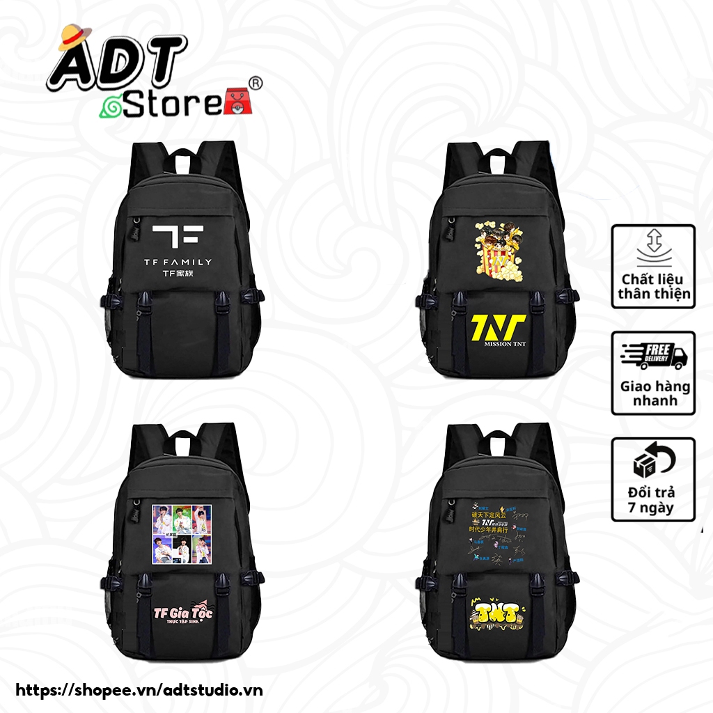 BST Mẫu Balo đi học TF Gia Tộc chất đẹp loại 1, may 3 lớp 4 ngăn