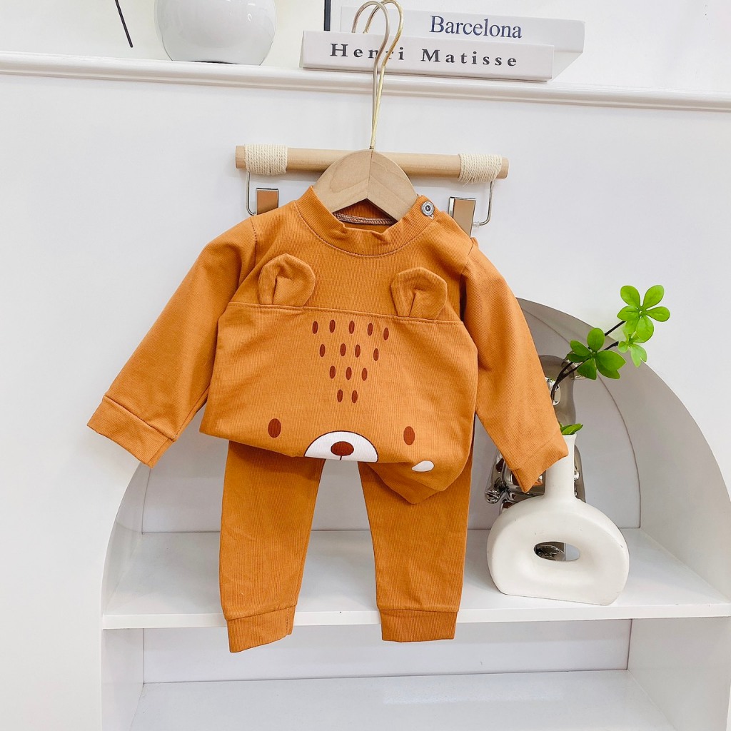 Bộ dài tay bé trai , bộ dài tay bé gái chất cotton từ 6kg đến 16kg - jkids