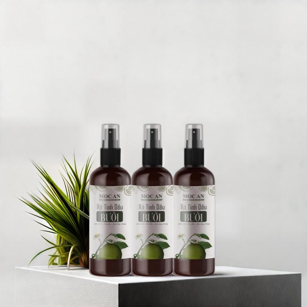 Combo 3 Chai Tinh Dầu Bưởi Xịt Tóc Tiêu Chuẩn  Mộc Ân Haircare