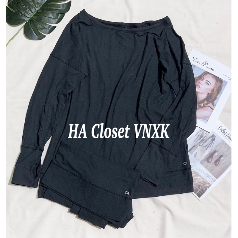 Áo Thể Thao Dài Tay G@P FiT Xỏ Ngón Tay