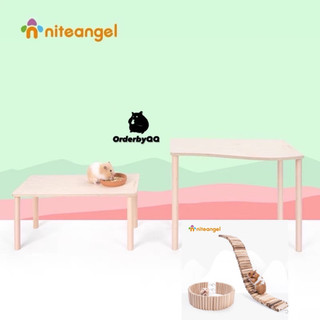Niteangel gác lửng tầng lửng thang uốn gỗ dành cho hamster
