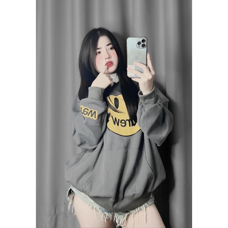 Áo nỉ bông mặt cười drew bigsize hàng tàu QC đẹp 60kg - 120kg