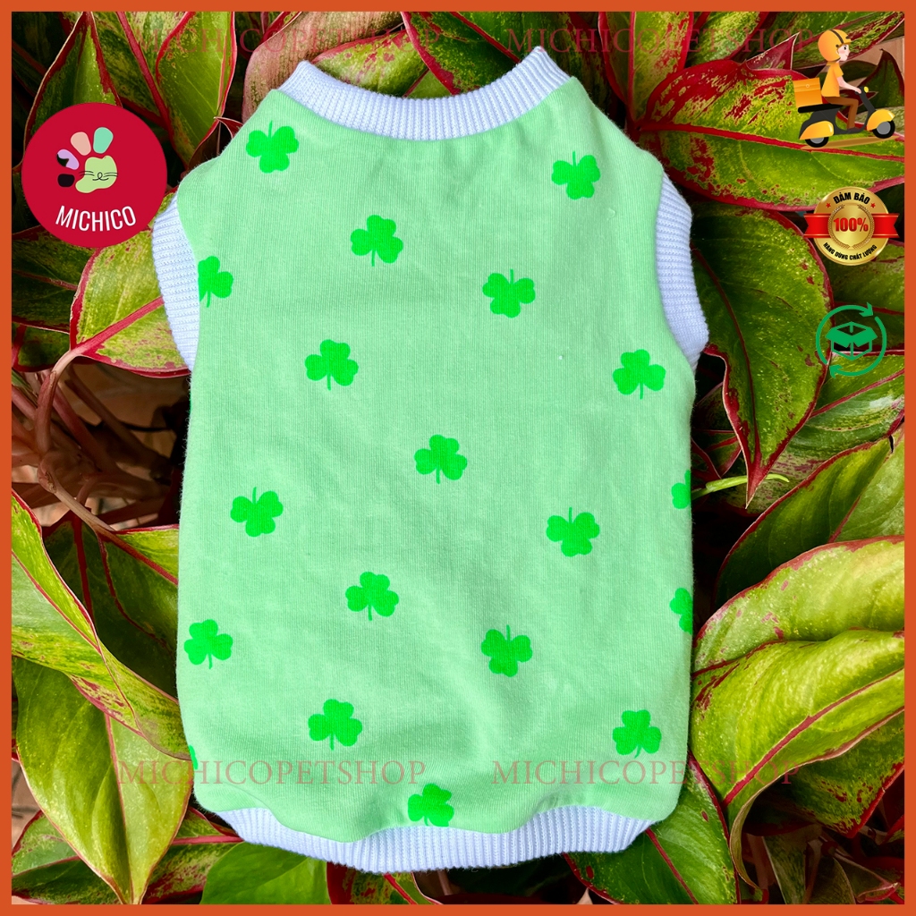 Áo Cho Chó Mèo 3 Lỗ Vải Cotton– Áo 3 Lỗ Cho Thú Cưng Đủ Size
