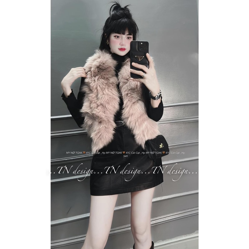 Áo Gile Lông Cáo Hàng QC Loại 1, áo khoác gile hót, áo khoác mùa đông