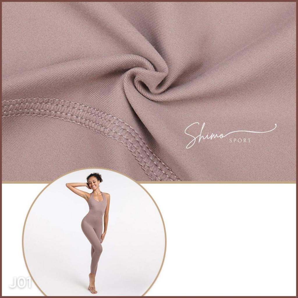 Jumpsuit nữ J01 hở lưng hàng Quảng Châu cao cấp vải co giãn 4 chiều, chuyên tập Gym Yoga