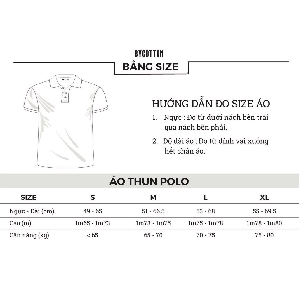 Áo Thun Nam Polo Cổ Bẻ BY COTTON 68 JAPAN Polo