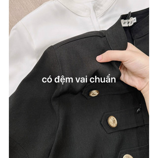 Váy cổ tàu cúc đồng