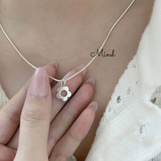 Dây chuyền bạc mì kèm mặt hoa s925, The Mind