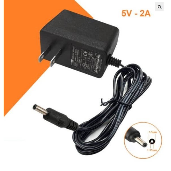 Nguồn 5v cho Camera Tivibox Androi chân nhỏ 3.5x1.5mm 1.5a 2a chung mẫu camera