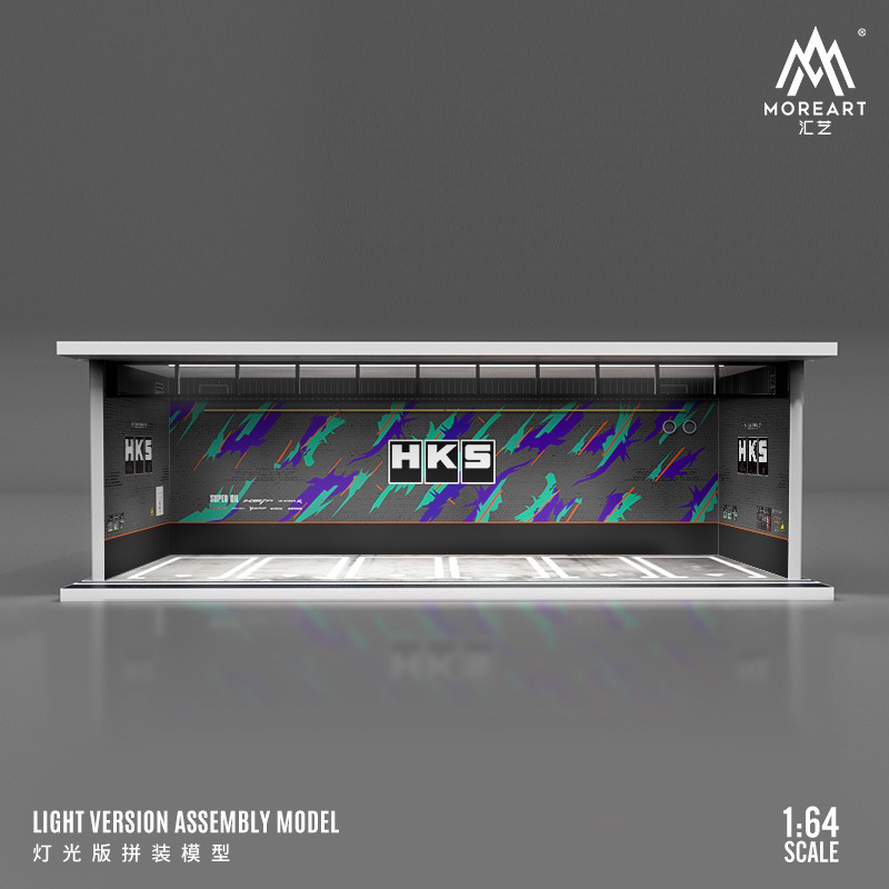 Diorama parking 1:64 có đèn