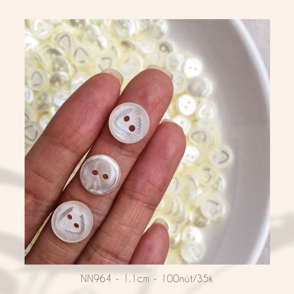 Set 100 nút áo NN964, size 1.1cm