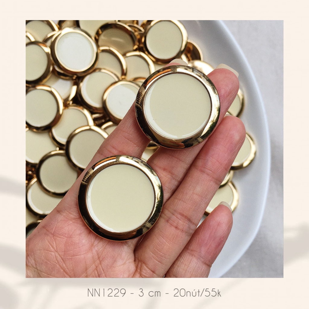 Set 20 nút áo NN1229, size 3cm