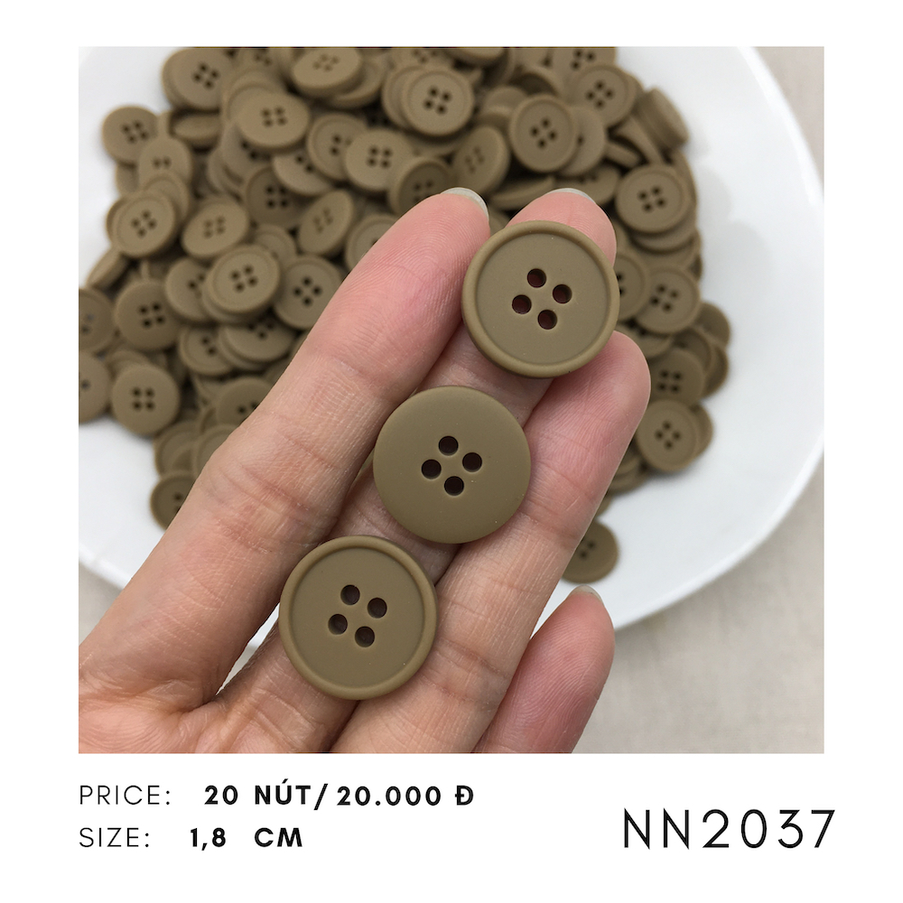 Set 20 nút áo NN2037, size 1.8cm 