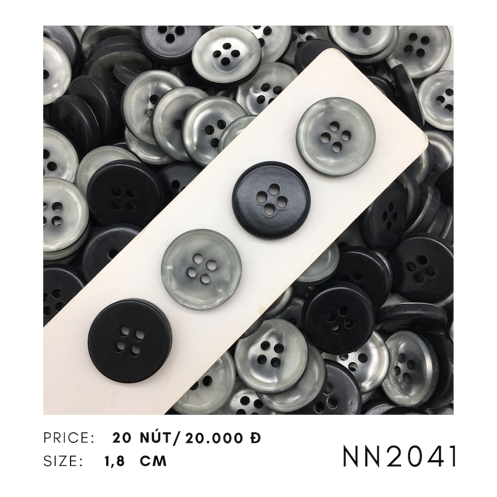 Set 20 nút áo NN2041, size 1.8cm 