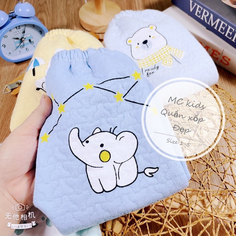 Quần nỉ bông thu đông cao cấp cho bé