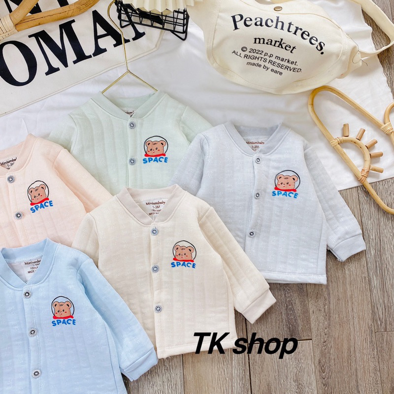 Áo trần bông thu đông giữ ấm cho bé