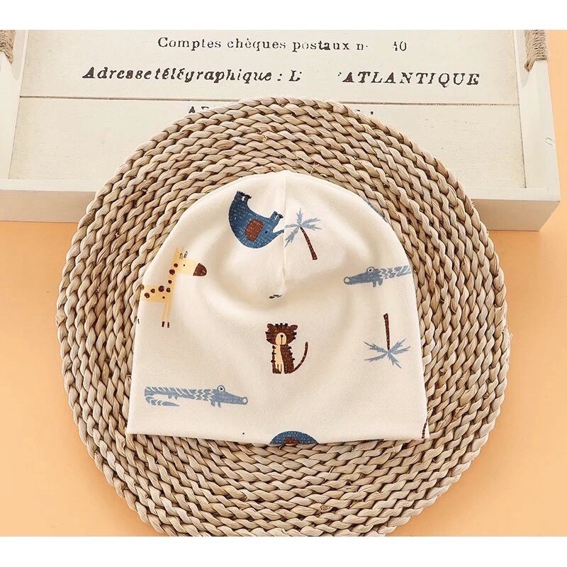 Mũ cotton thu đông giữ ấm siêu mềm cho bé 6 tháng -5 tuổi