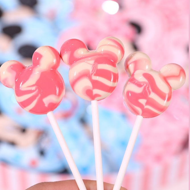 Kẹo Mút Sữa Vị Dâu Chuột Mickey và Minnie