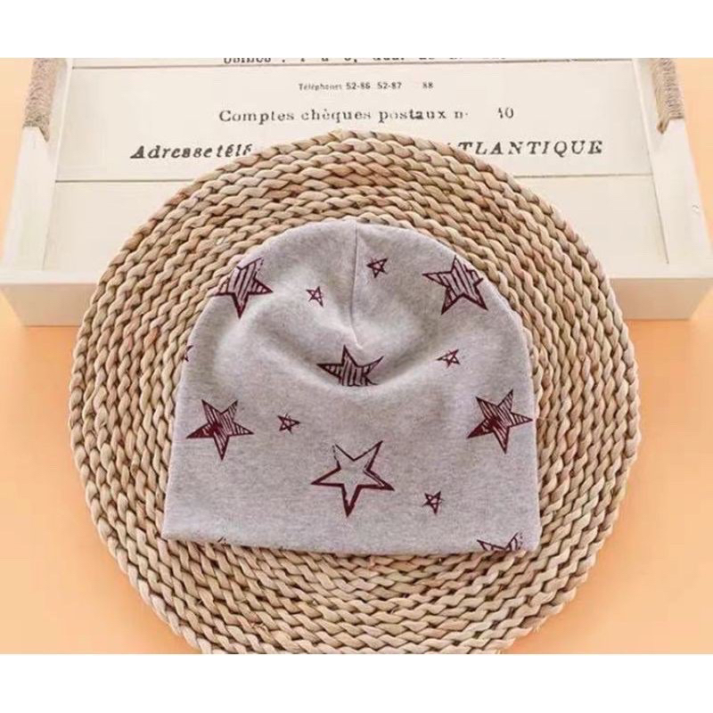 Mũ cotton thu đông giữ ấm siêu mềm cho bé 6 tháng -5 tuổi