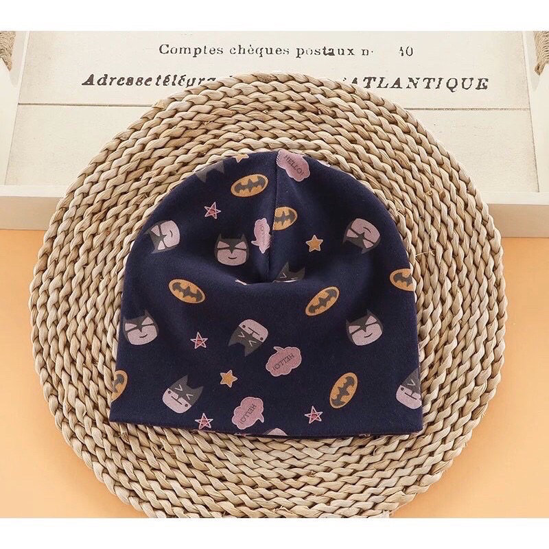 Mũ cotton thu đông giữ ấm siêu mềm cho bé 6 tháng -5 tuổi