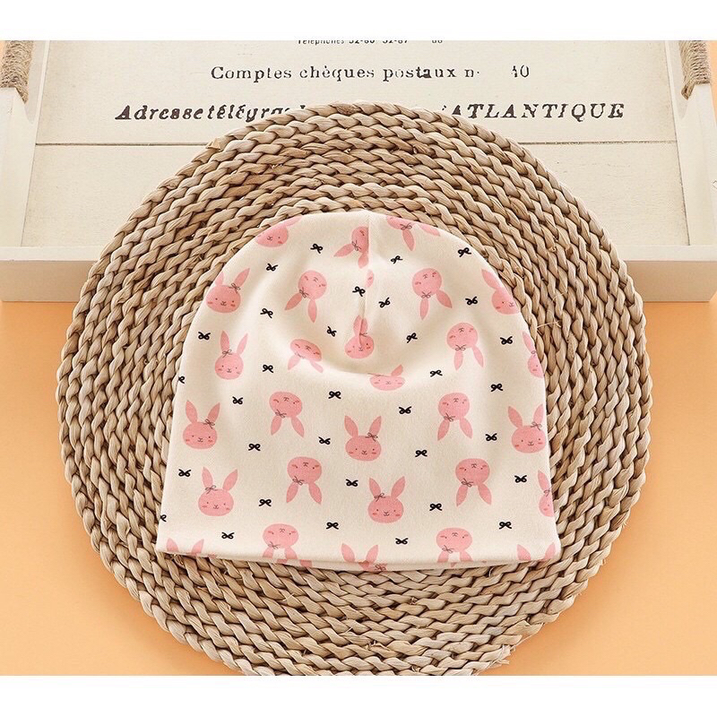 Mũ cotton thu đông giữ ấm siêu mềm cho bé 6 tháng -5 tuổi