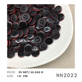 Set 20 nút áo NN2022, size 1.8cm