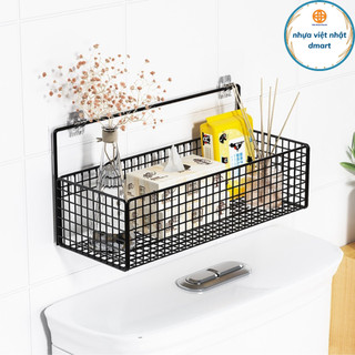 kệ inox phun sơn tĩnh điện kèm miếng dán, kệ để đồ nhà bếp, phòng tắm SL1536