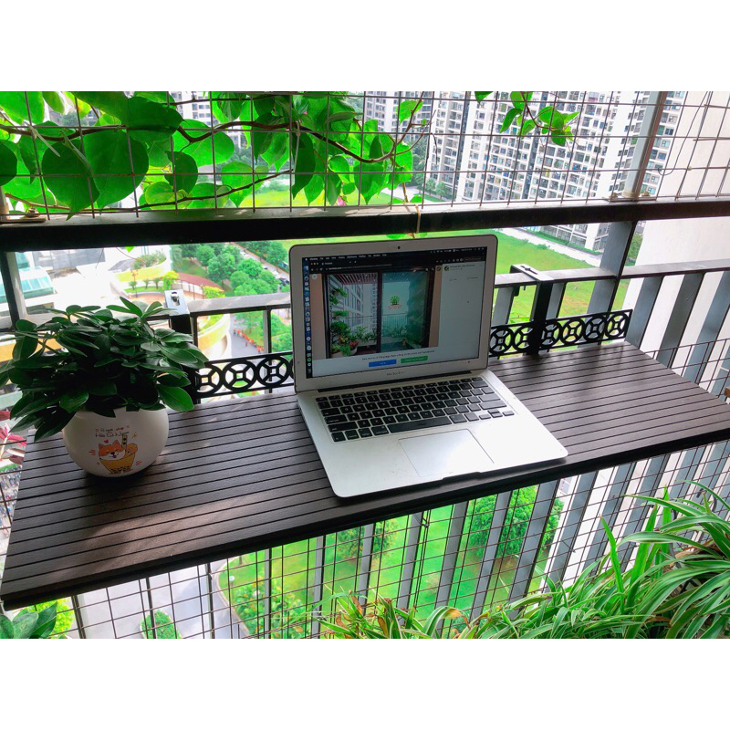 Bàn treo ban công gấp gọn không ngấm nước, chuyên dùng ngoài trời