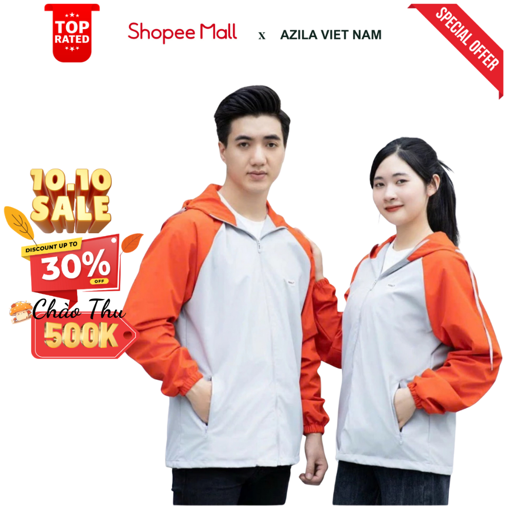 Áo khoác gió nam nữ 2 lớp chống nước chống gió cao cấp,chất liệu gió tráng bạc ngăn tia UV G54