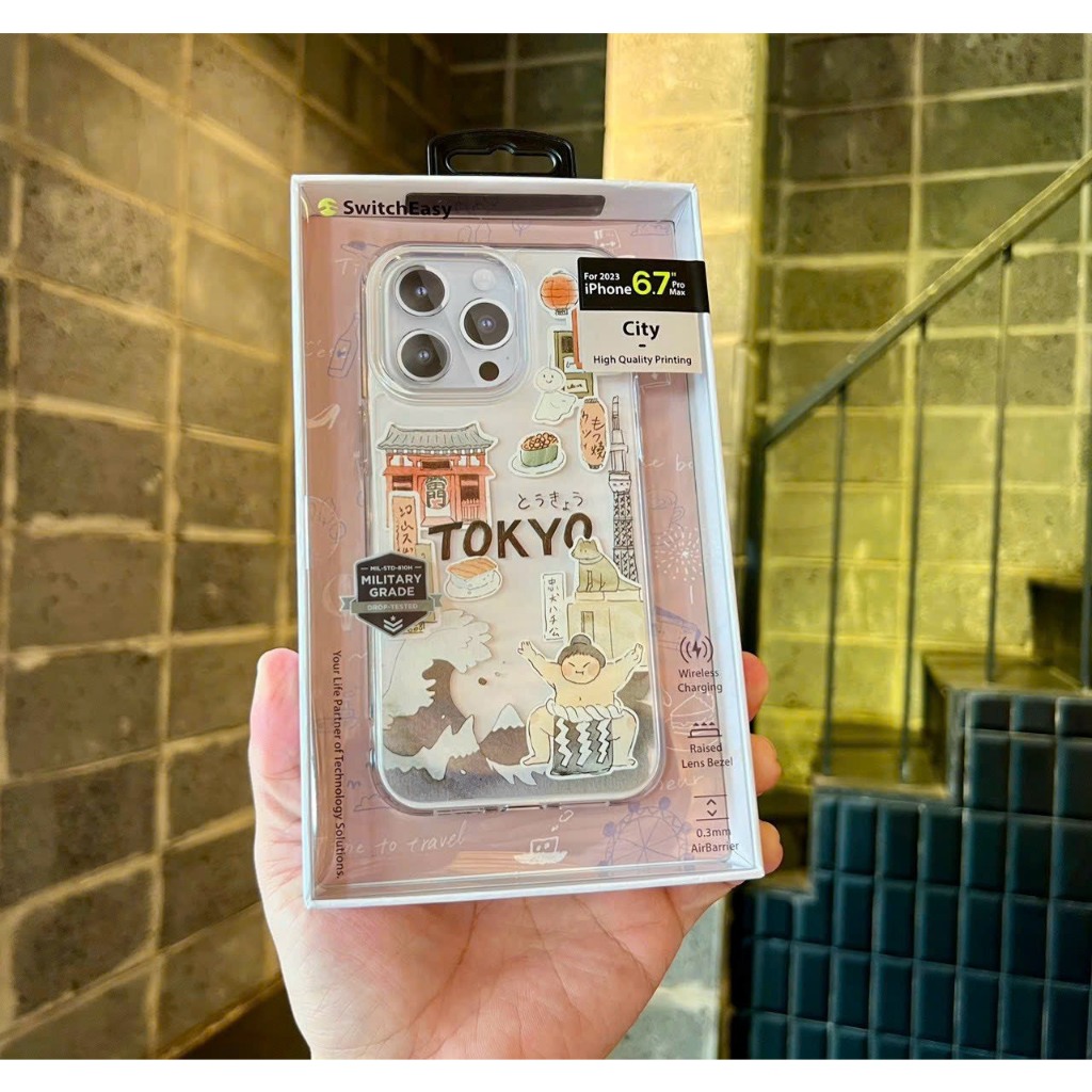 Ốp Lưng Switcheasy Hoạt Hình Artist Trong Bộ Sưu Tập Thành Phố Cho IP 15 Promax