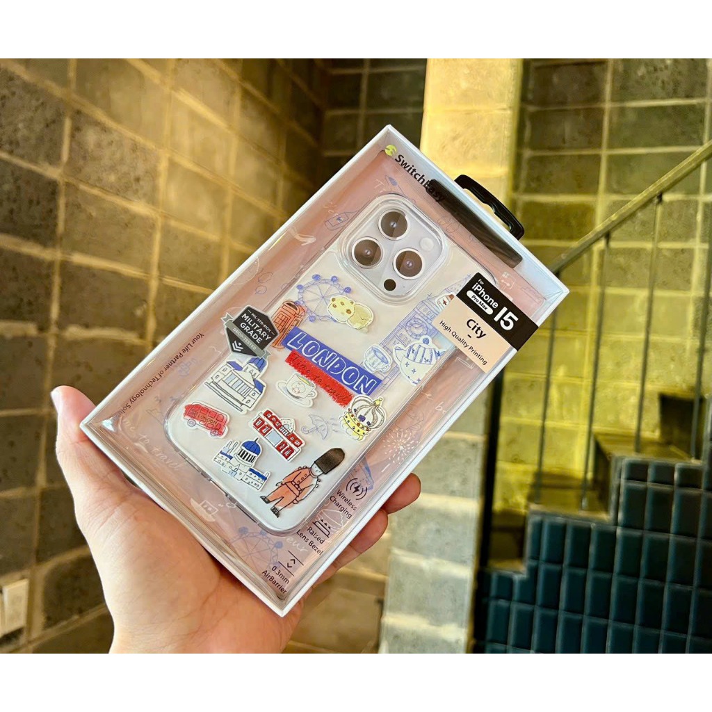 Ốp Lưng Switcheasy Hoạt Hình Artist Trong Bộ Sưu Tập Thành Phố Cho IP 15 Promax