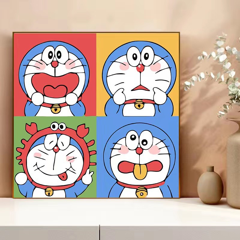 TRANH SỐ HÓA, TRANH TÔ MÀU THEO SỐ SƠN DẦU 20*20CM