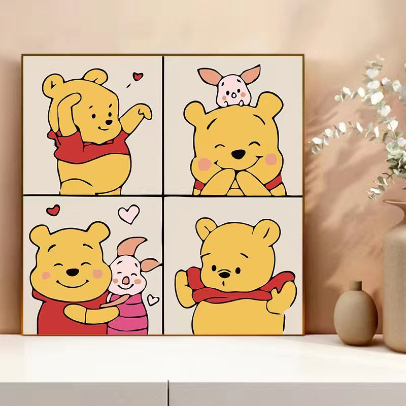 TRANH SỐ HÓA, TRANH TÔ MÀU THEO SỐ SƠN DẦU 20*20CM