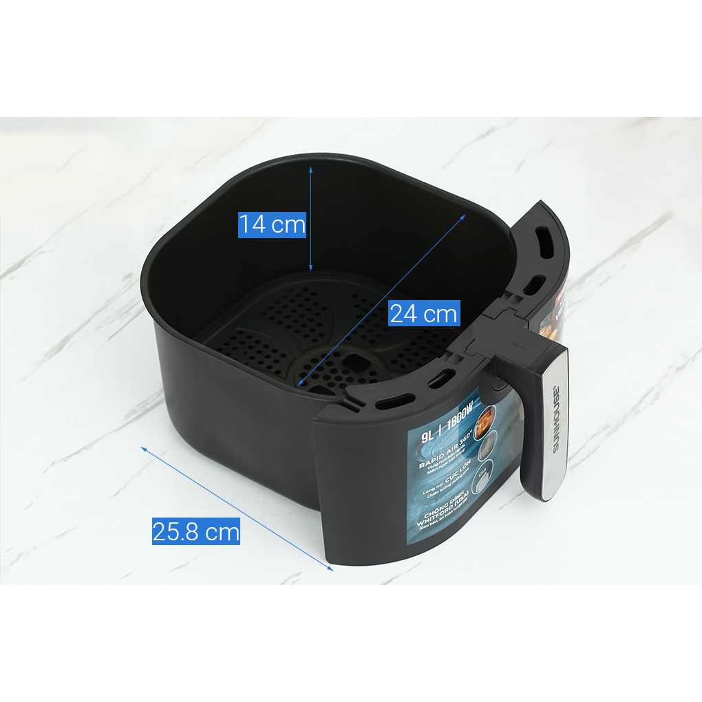 Nồi chiên không dầu 9L SUNHOUSE SHD4089 - Bảo hành chính hãng 12 tháng