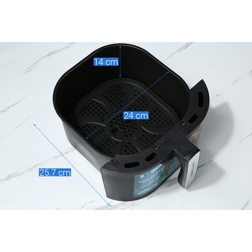 Nồi chiên không dầu 9L SUNHOUSE SHD4036 - Bảo hành chính hãng 12 tháng