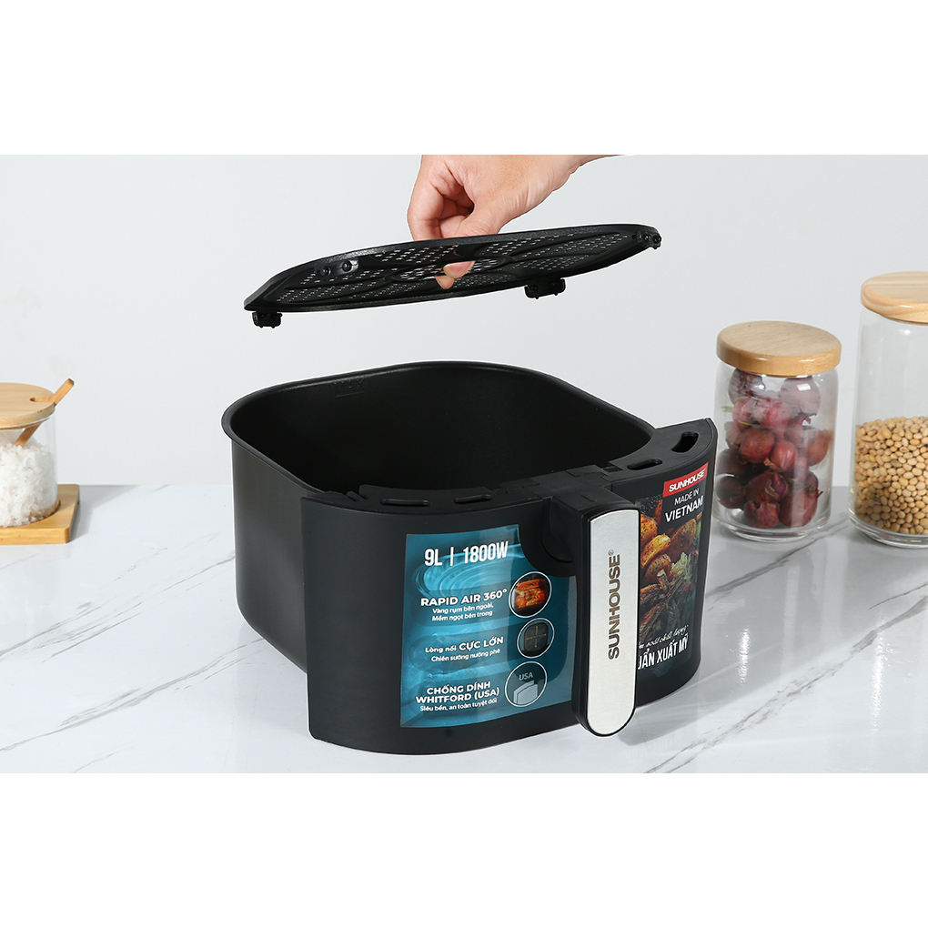 Nồi chiên không dầu 9L SUNHOUSE SHD4036 - Bảo hành chính hãng 12 tháng