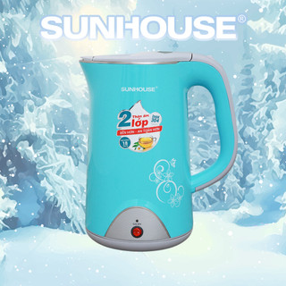 Ấm siêu tốc Inox 2 lớp 1.7L SUNHOUSE SHD1388G - Bảo hành chính hãng 12 tháng