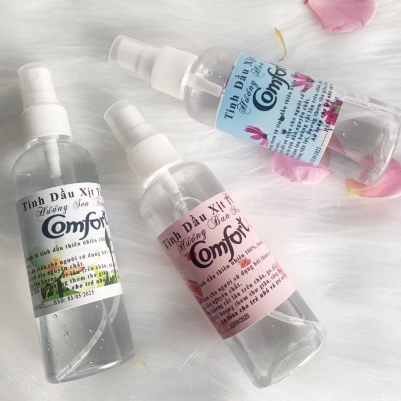 Tinh dầu xịt thơm Comfort, Xịt thơm quần áo, dung tích 100ml