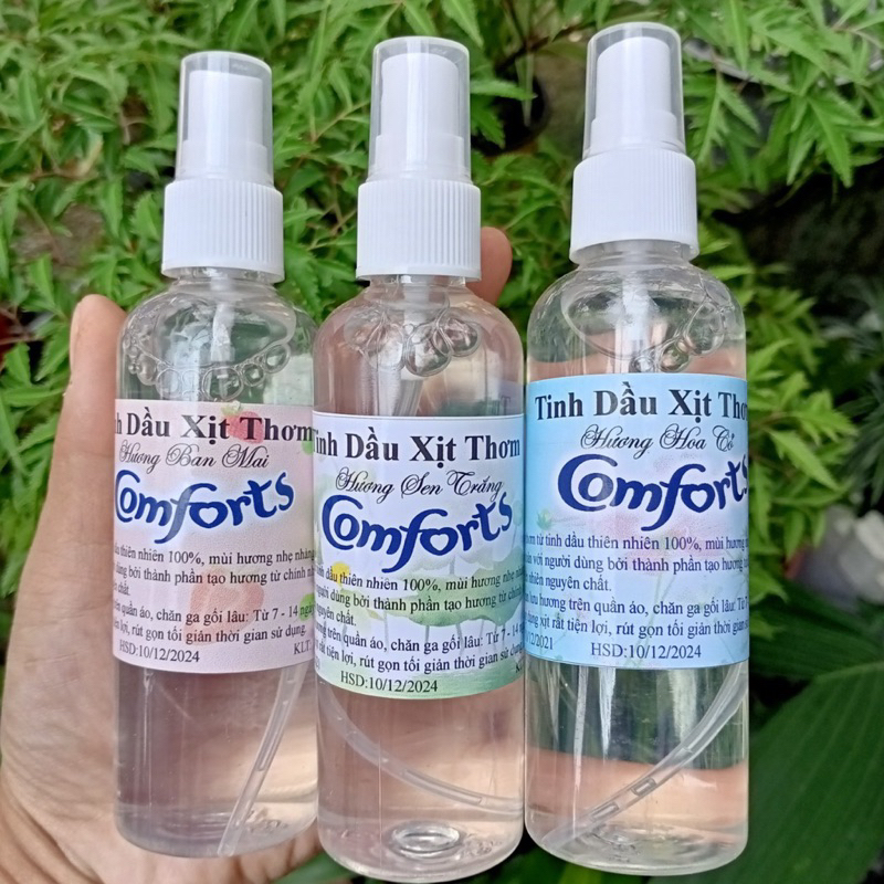 Tinh dầu xịt thơm Comfort, Xịt thơm quần áo, dung tích 100ml