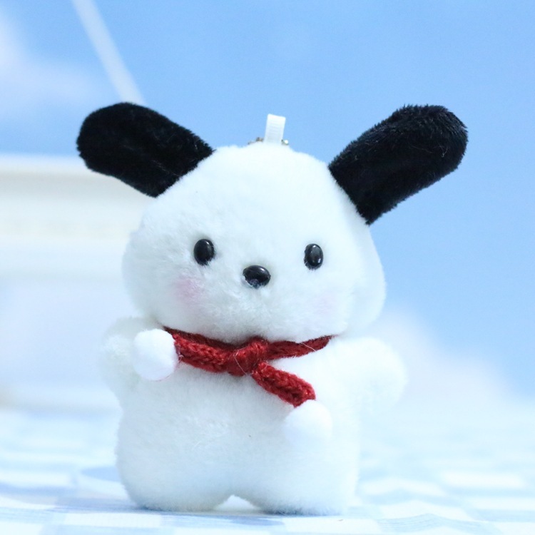 Móc khóa nhồi bông chó Pocha, móc cài balo, túi, móc chìa khóa