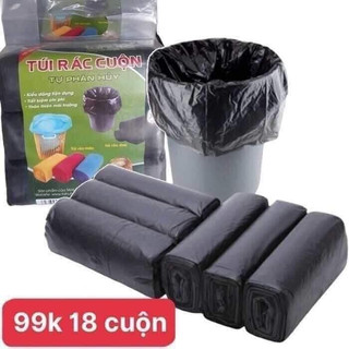 Set 3 túi rác tự phân huỷ.